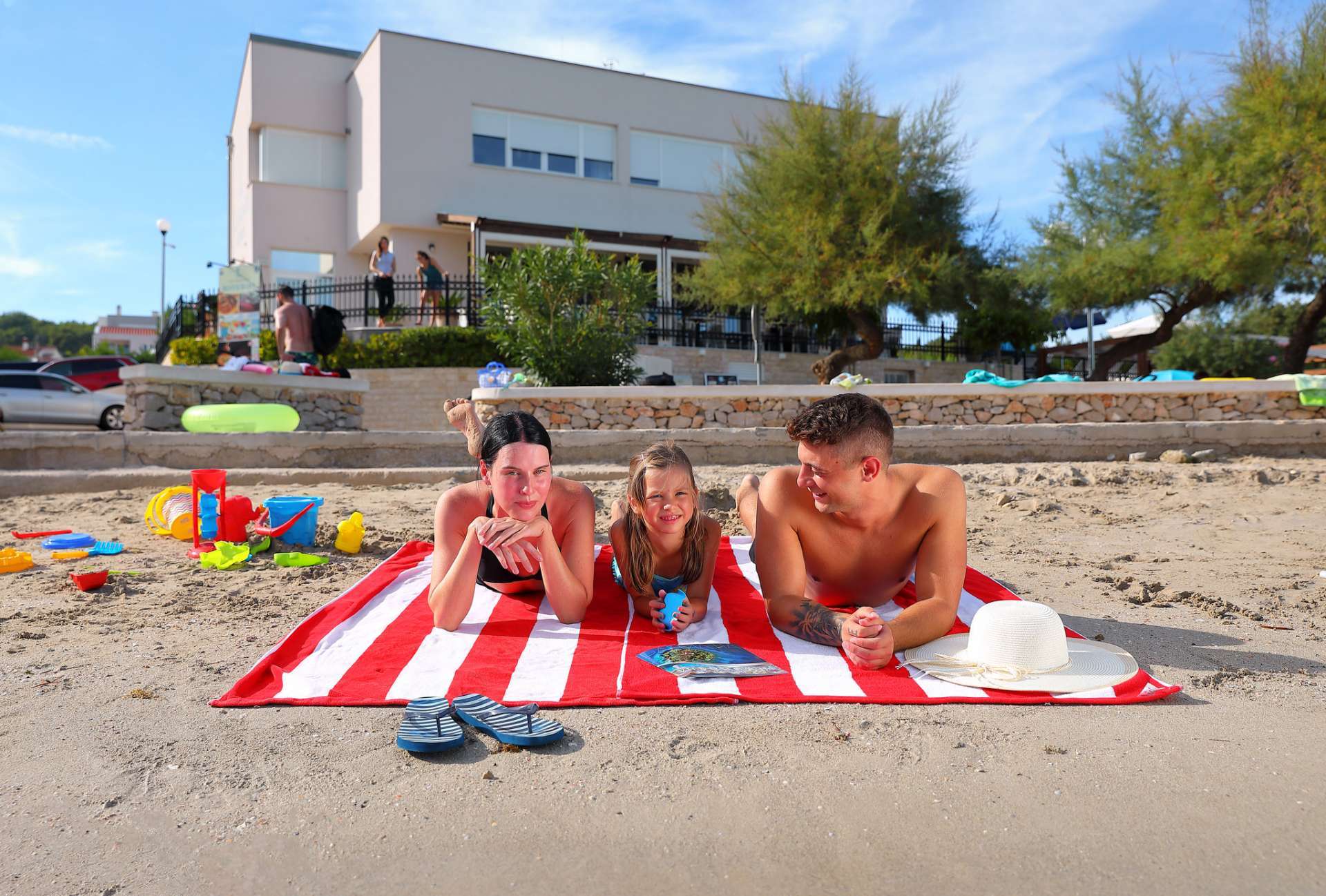 Strand und Umgebung